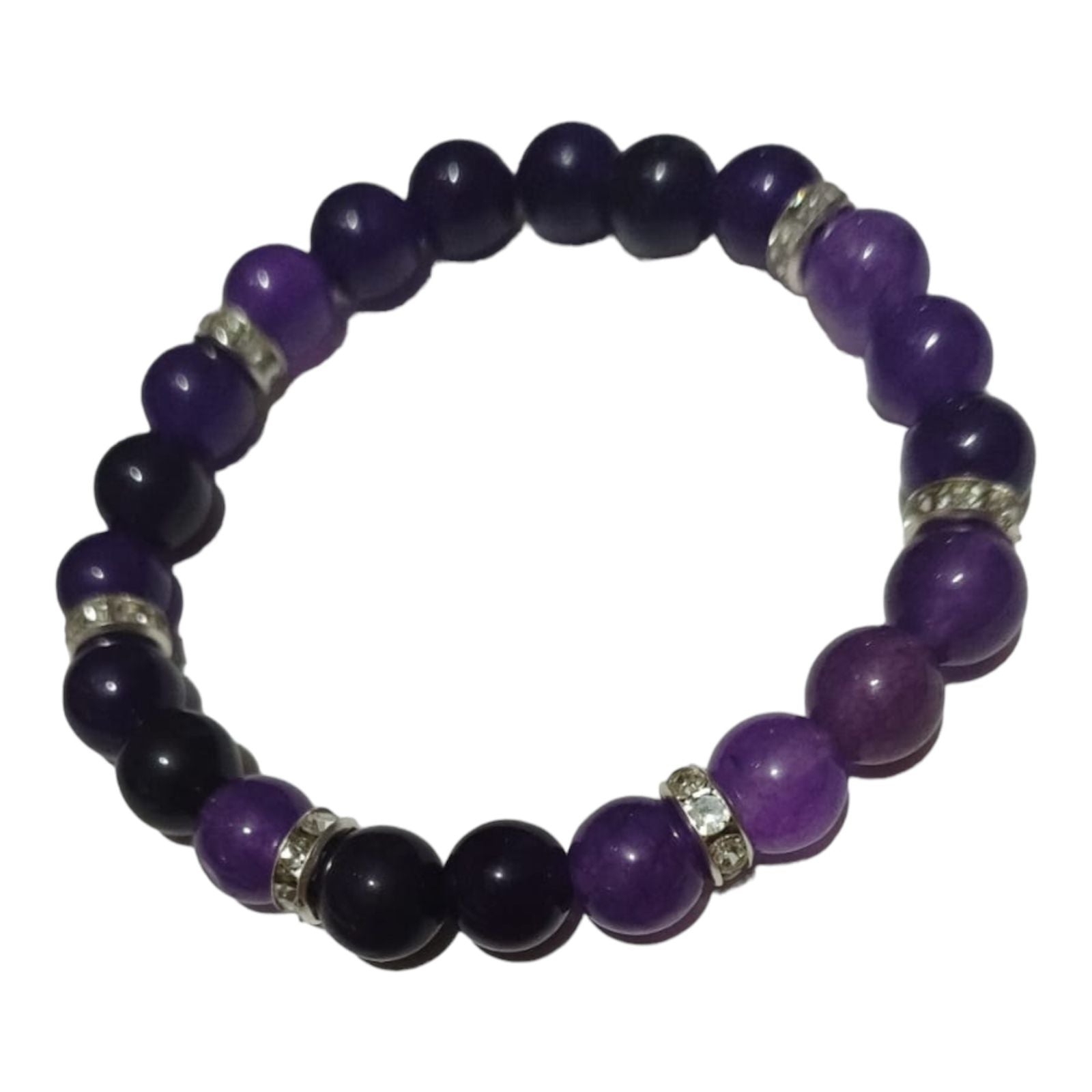 Pulsera de Amatista 8 mm. Consagrada por el Maestro Alejandro Gallardo