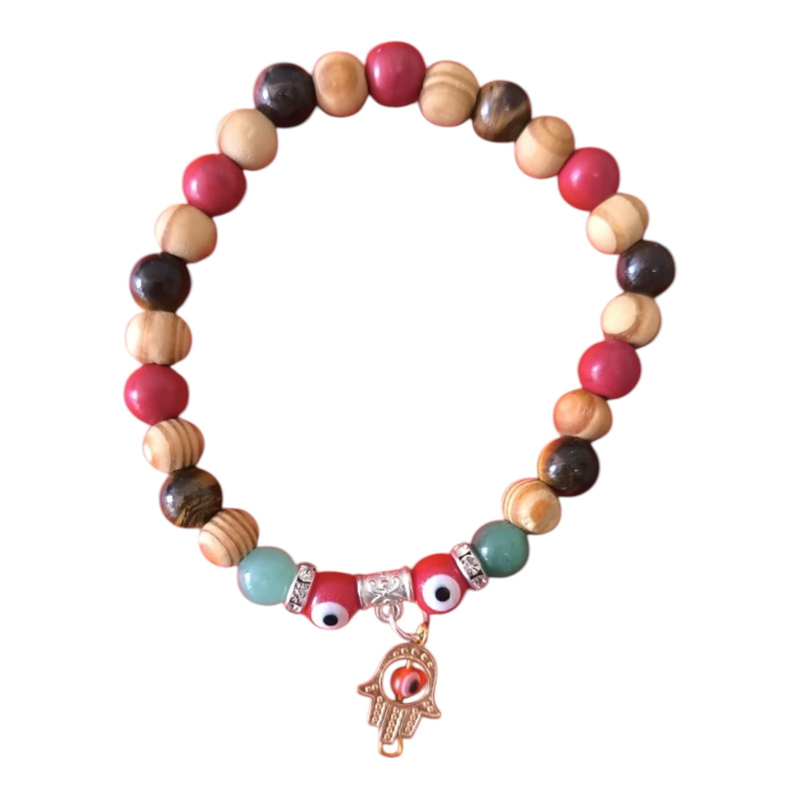 Pulsera de Protección con Ojo Turco y Mano de Fátima – Consagrada